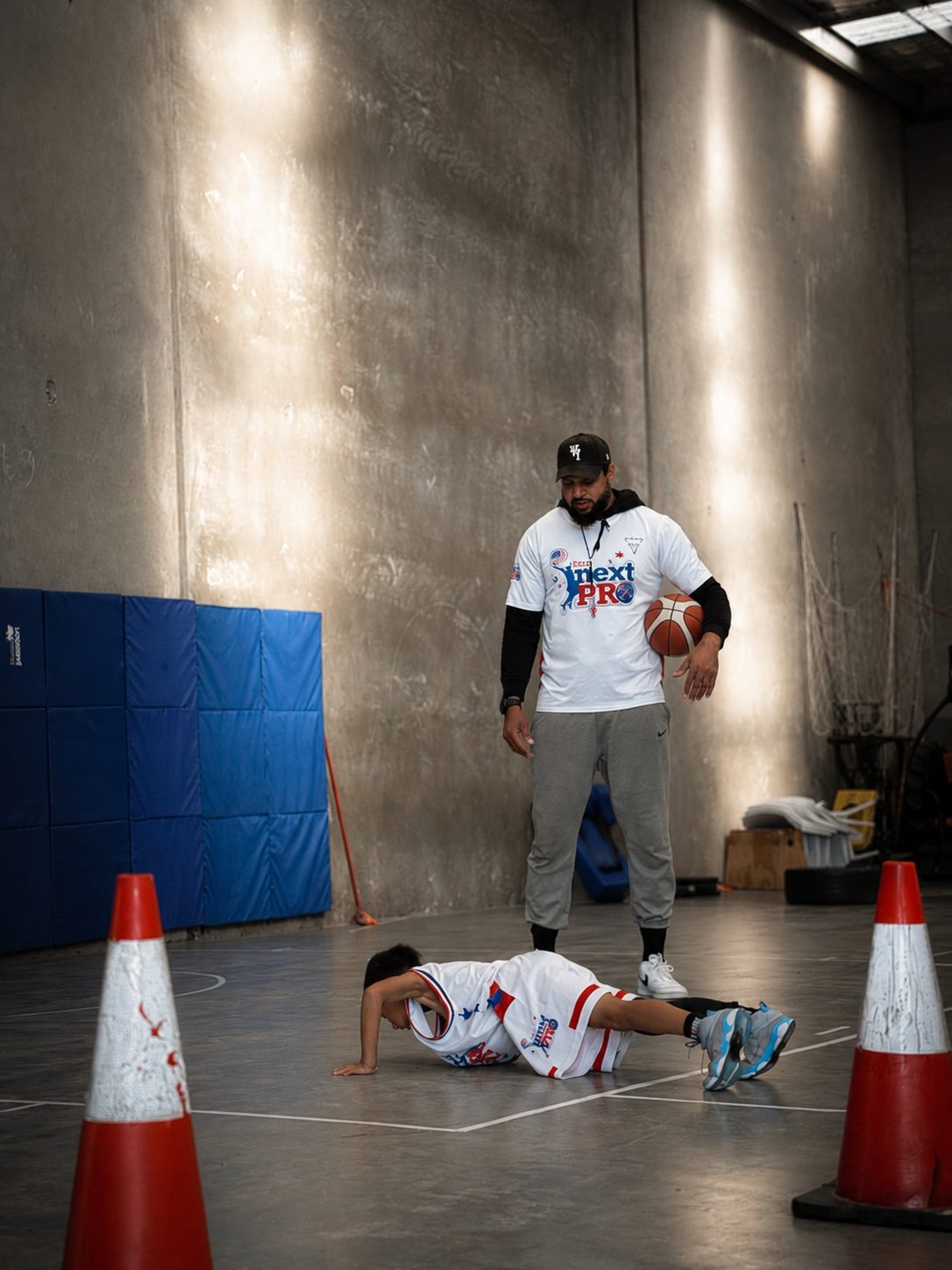 Personal training — push-up drills with Coach Ivan