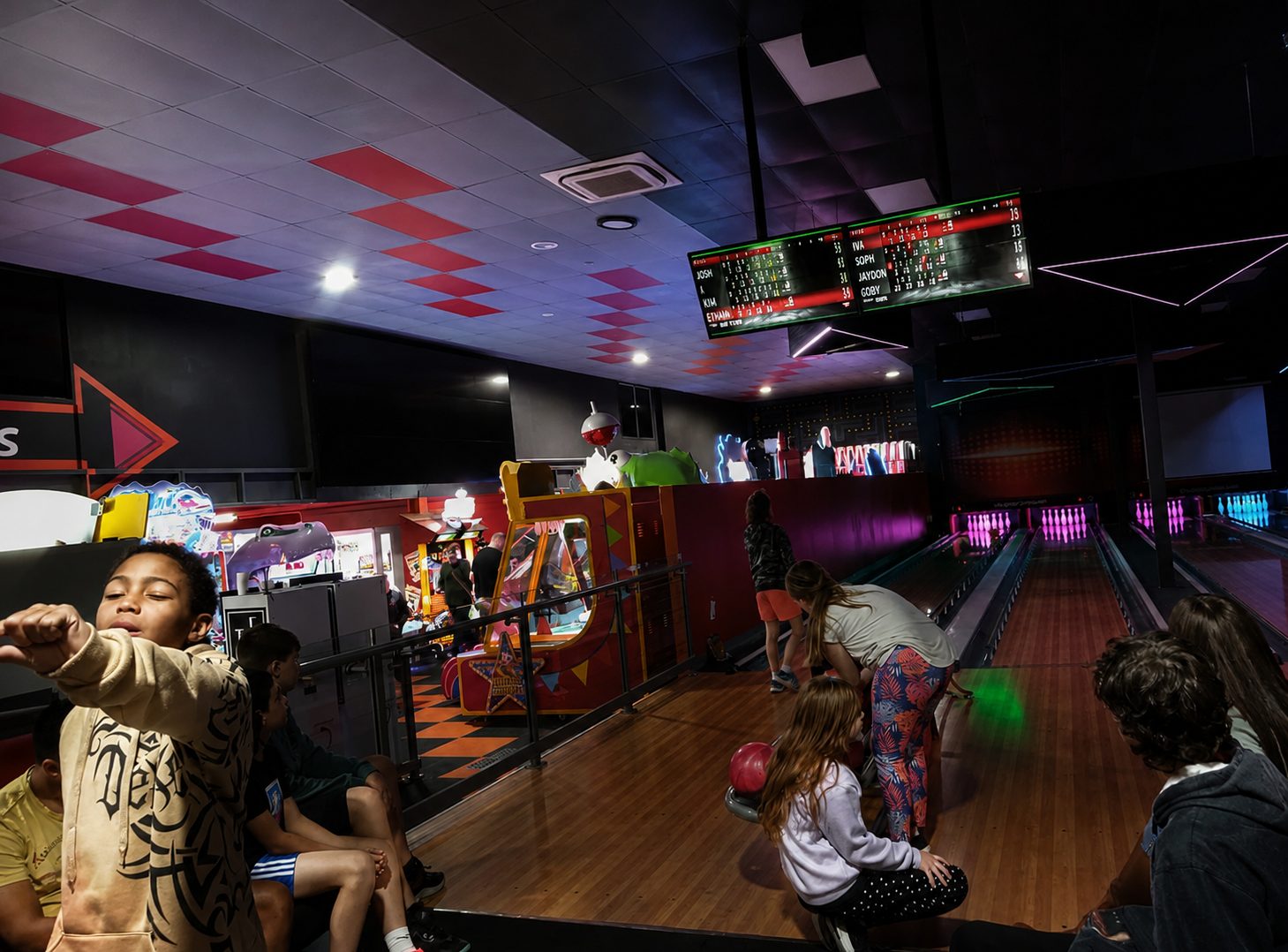 Respite weekend excursion — tenpin bowling with the crew